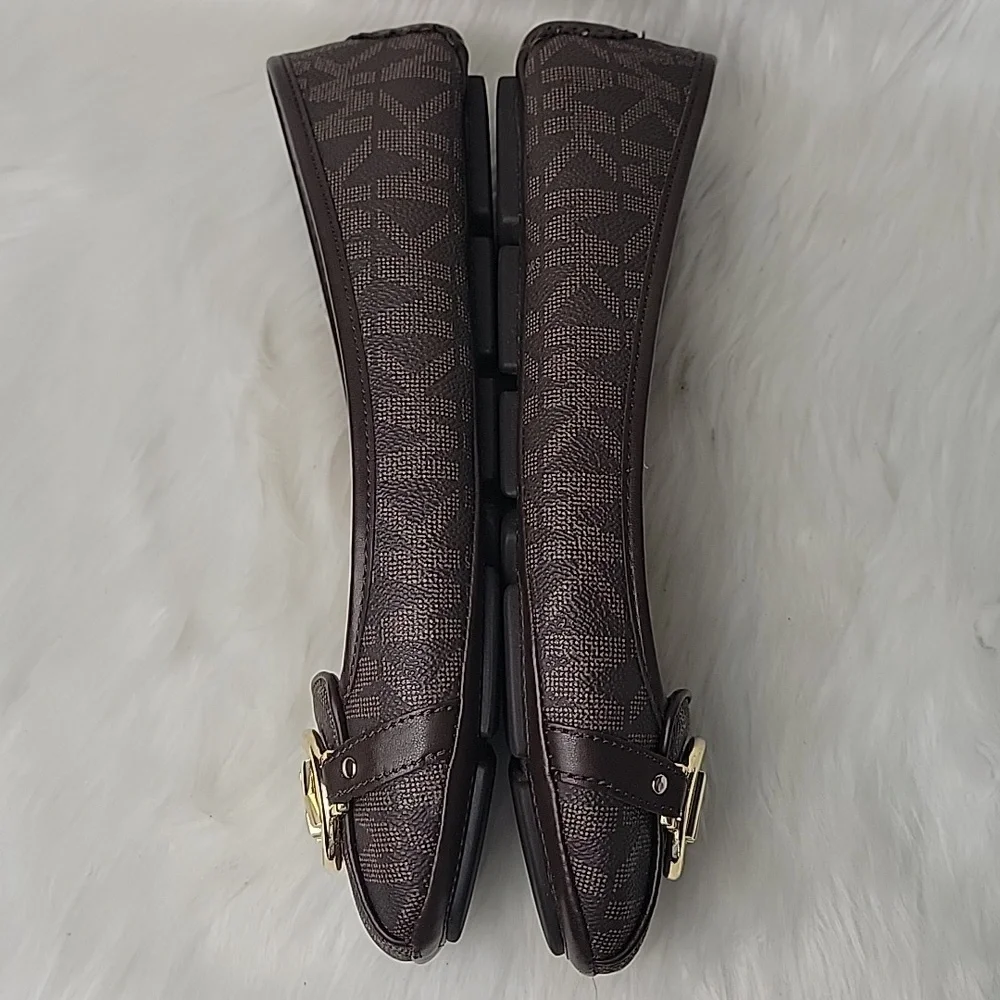 MICHAEL KORS Fulton Signature MK Monogram Logo Moccasin Designer Loafer Flats 9 - Picture 6 of 10